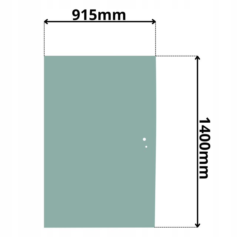 SZYBA TYLNA CAT (K-0563)