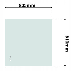 SZYBA CZOŁOWA GÓRNA VOLVO PEL JOB (K-0586)