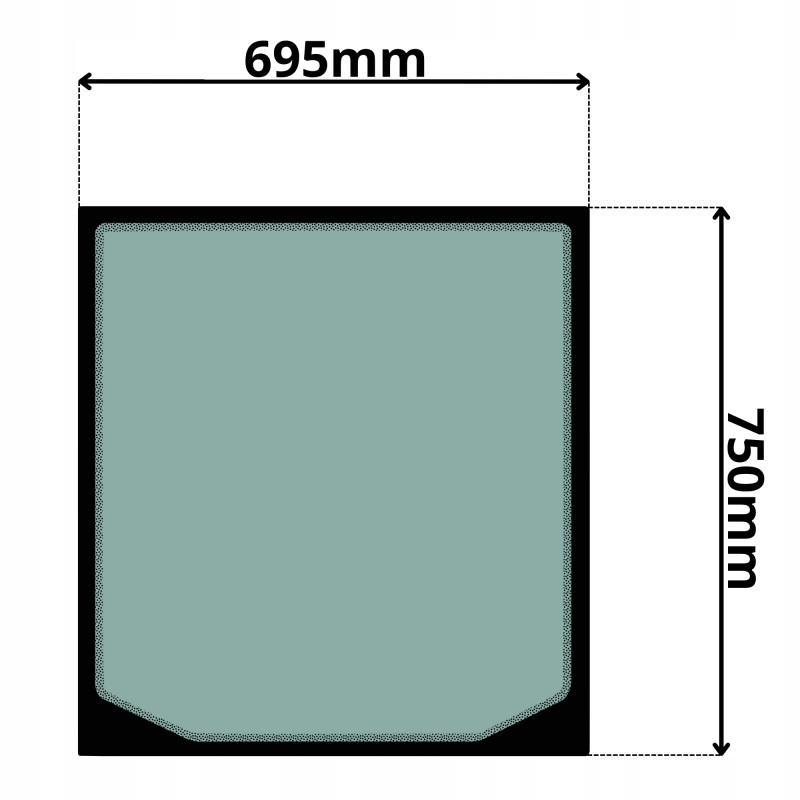 SZYBA TYLNA BOBCAT DOOSAN (K-0592)-SITODRUK