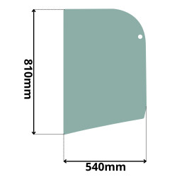 SZYBA BOCZNA LEWA BOBCAT E60 E62 E63 E80 E85, DOOSAN (0071)