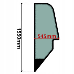 SZYBA BOCZNA LEWA JOHN DEERE 3200 3215 3220 3400 3415 3420 (0066)-SITODRUK