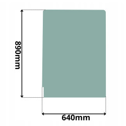 SZYBA PRZEDNIA CZOŁOWA GÓRNA CAT SERIA C, D, E, F (0074)