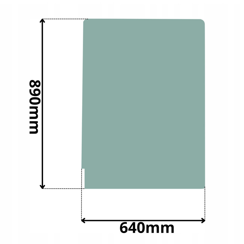 SZYBA PRZEDNIA CZOŁOWA GÓRNA CAT SERIA C, D, E, F (0074)