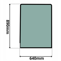 SZYBA PRZEDNIA CZOŁOWA GÓRNA CAT SERIA C, D, E, F (0074)-SITODRUK
