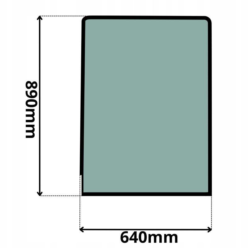 SZYBA PRZEDNIA CZOŁOWA GÓRNA CAT SERIA C, D, E, F (0074)-SITODRUK