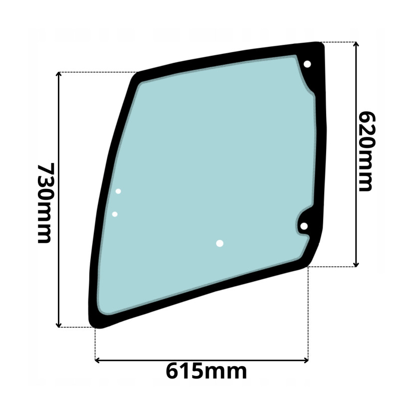SZYBA LEWA GRNA DRZWI MANITOU MLT (0352)-SITODRUK