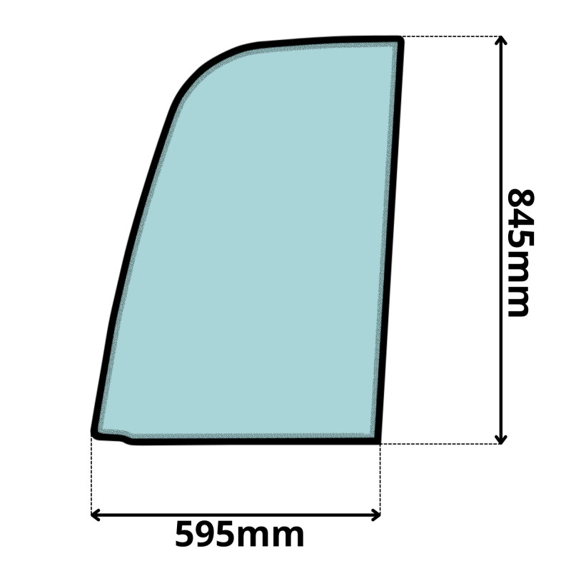 SZYBA LEWA DRZWI GÓRNA JCB (0363)-SITODRUK