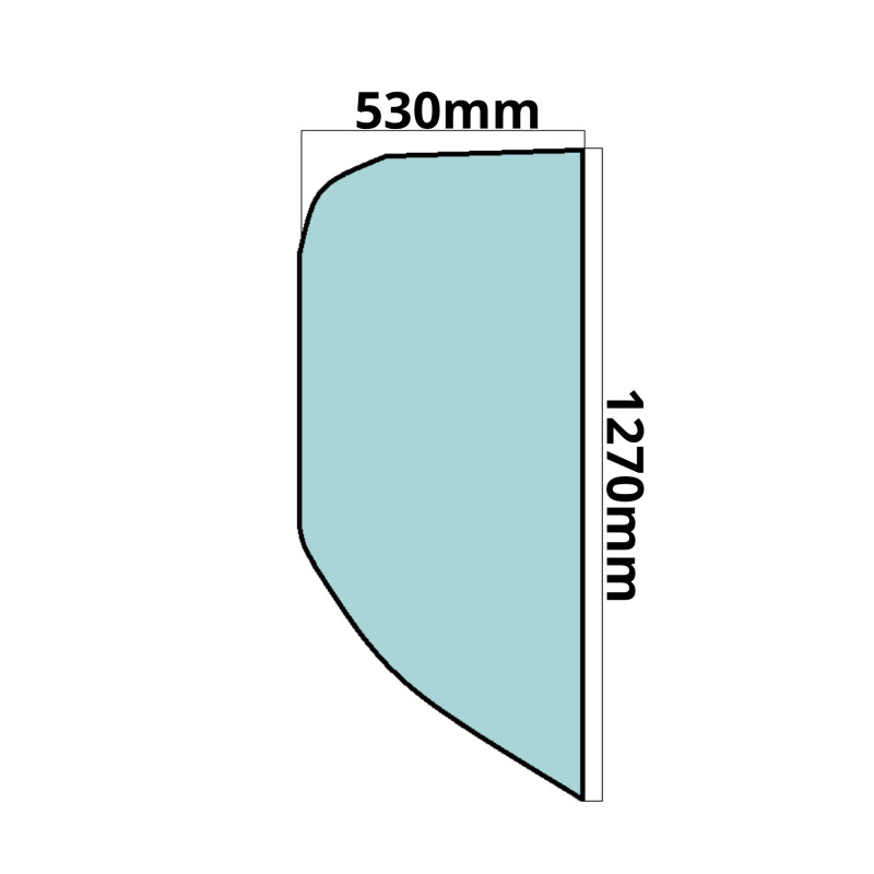 SZYBA BOCZNA PRAWA TYLNA CAT WACKER NEUSON 1404RD ET16 (0366)