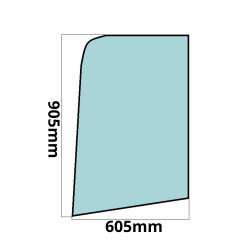 SZYBA BOCZNA GÓRNA DRZWI CAT 301.6C 301.8C 302.5C (0367)