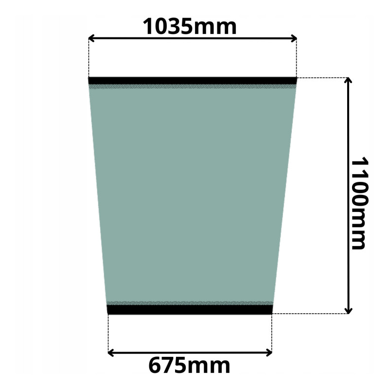 SZYBA PRZEDNIA KOMATSU WA (0450)-SITODRUK