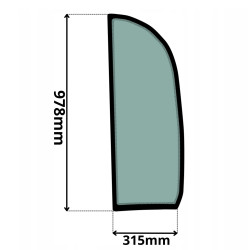 SZYBA LEWA BOCZNA ZA DRZWIAMI JCB (0474)-SITDORUK