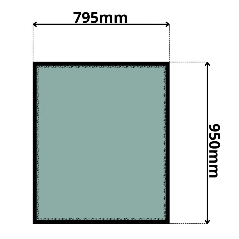 SZYBA PRZEDNIA CLAAS RANGER, RENAULT (G-0423)-SITODRUK