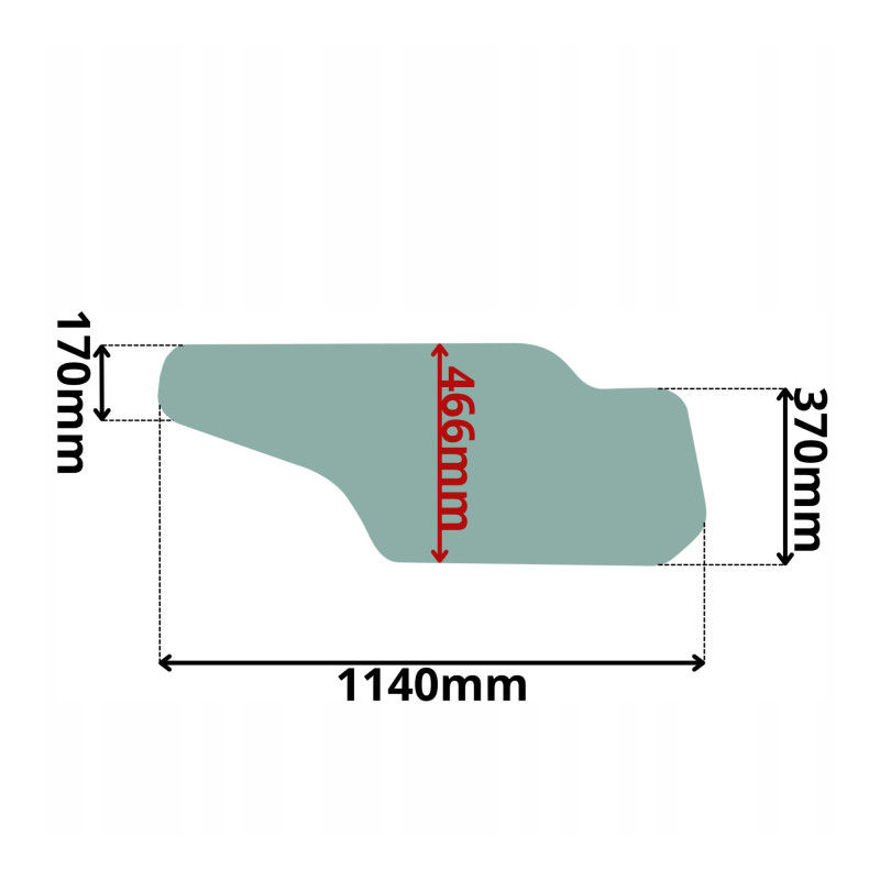 SZYBA BOK BOCZNA DRZWI WÓZEK WIDŁOWY WIDLAK HENMAR (5165)