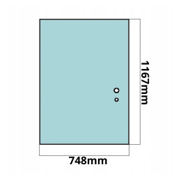 SZYBA TYŁ TYLNA JCB 3CX 4CX KABINA P8-WKLEJANA (G-0244)