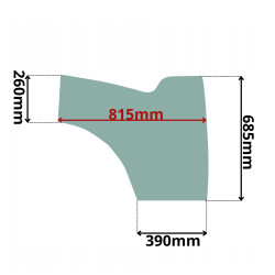 SZYBA PRAWA DRZWI DOLNA KRAMER (G-0573)