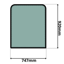 SZYBA PRZEDNIA JCB (G-0177)-SITODRUK