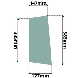 SZYBA PRZÓD DOLNA CAT 906H 907 908 914K LEWA PRAWA (5105)