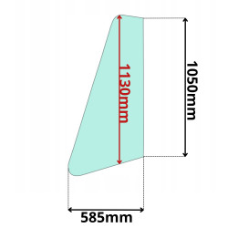 SZYBA TYLNA BOCZNA NAROŻNA CAT 416-446 416B-446B (0431)