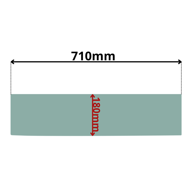 SZYBA DACHOWA KOMATSU WB91-5-WB156-5 WB93-8-WB97-8 (0060Z)