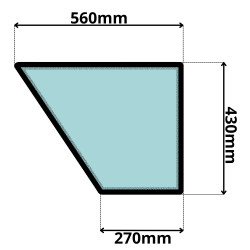 SZYBA LEWA DRZWI DOLNA JCB (0102Z)-SITODRUK