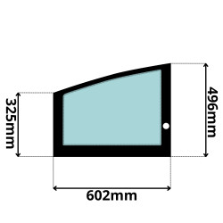 SZYBA LEWA DOLNA DRZWI HITACHI AIRMAN (5185)-SITODRUK