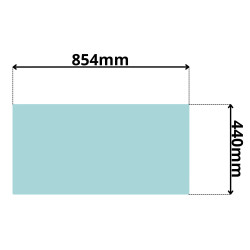 SZYBA PRZEDNIA DOLNA HITACHI, AIRMAN (5173)
