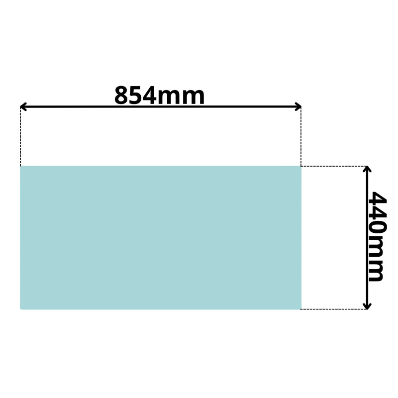 SZYBA PRZEDNIA DOLNA HITACHI, AIRMAN (5173)