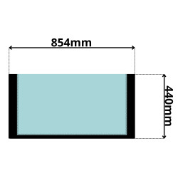SZYBA PRZEDNIA DOLNA HITACHI, AIRMAN (5173)-SITODRUK
