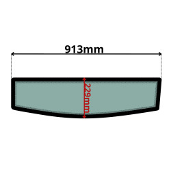 SZYBA TYLNA DOLNA TEREX, CASE, FERMEC (5078)-SITODRUK
