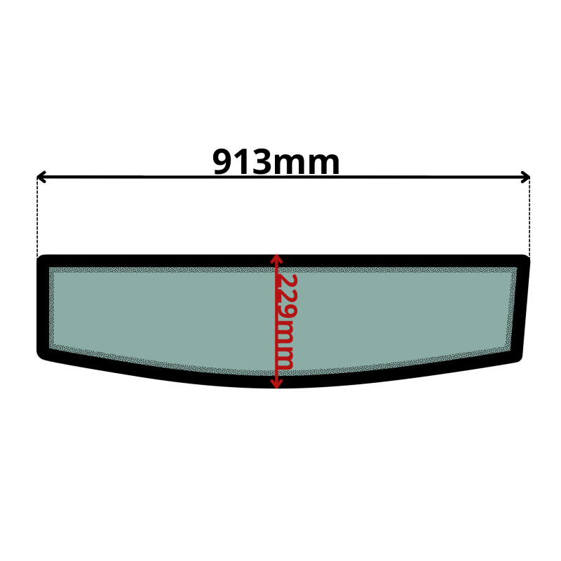 SZYBA TYLNA DOLNA TEREX, CASE, FERMEC (5078)-SITODRUK