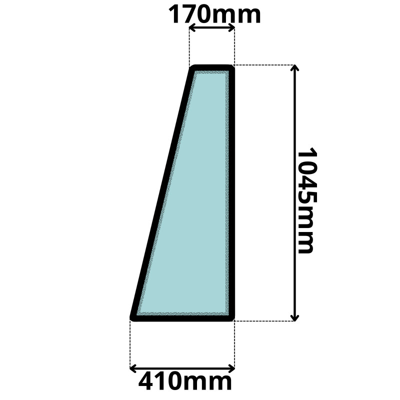 SZYBA PRZEDNIA LEWA JCB (0103Z)-SITODRUK