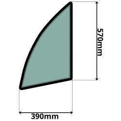 SZYBA LEWA DRZWI PRZEDNIA CASE, NEW HOLLAND (5224)-SITODRUK