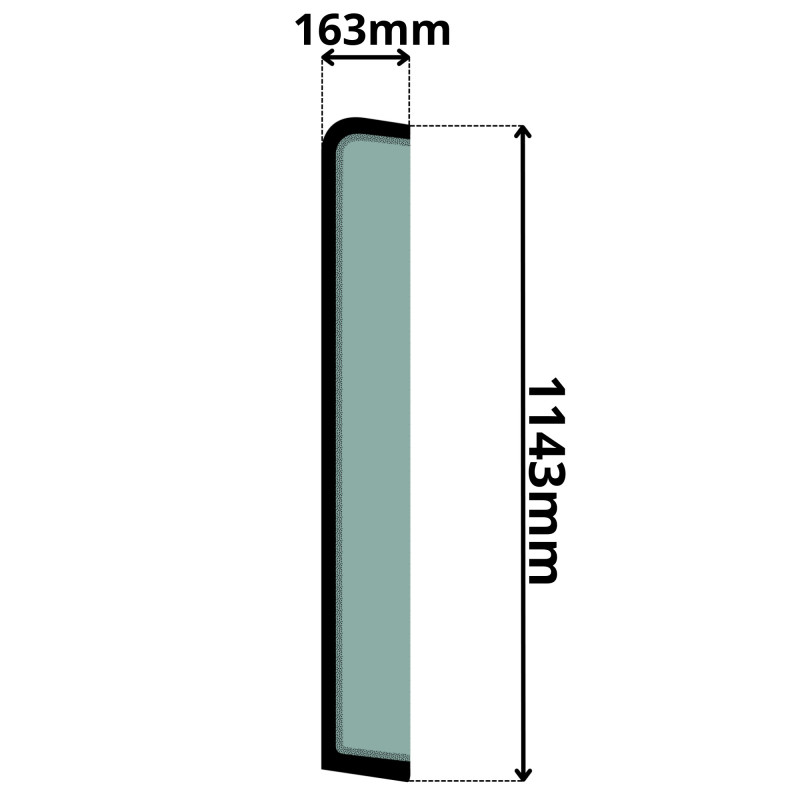 SZYBA PRAWA PRZEDNIA LIEBHERR (5229)-SITODRUK