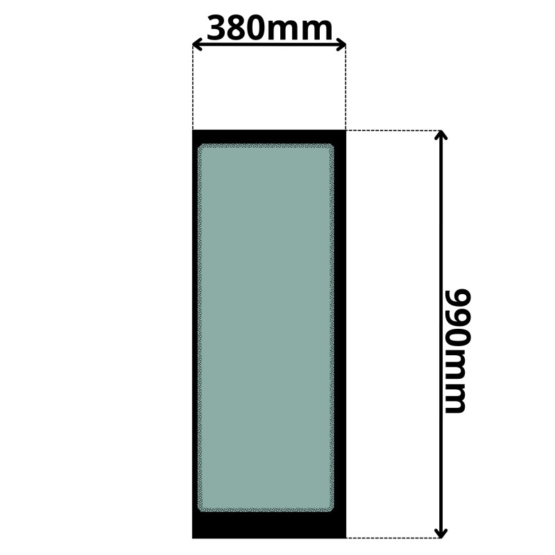 SZYBA PRAWA BOCZNA STAŁA VOLVO (K-0036)-SITODRUK