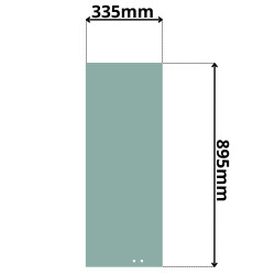 SZYBA PRAWA BOCZNA PRZESUWANA OTWORY W POZIOMIE VOLVO (K-0038)