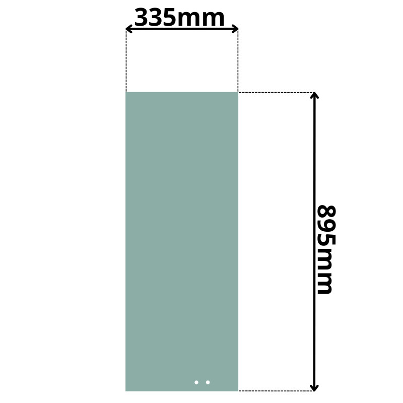 SZYBA PRAWA BOCZNA PRZESUWANA OTWORY W POZIOMIE VOLVO (K-0038)