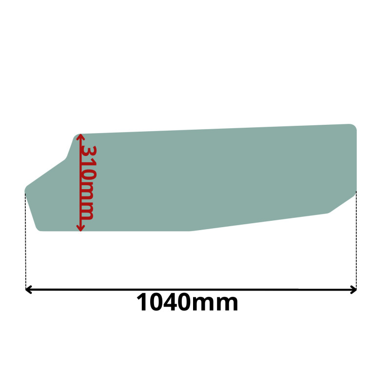 SZYBA LEWA DRZWI DOLNA BOBCAT, MASSEY FERGUSON (K-0033)