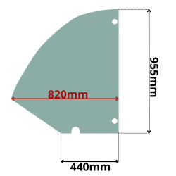SZYBA LEWA DRZWI TEREX, GENIE (G-0710)
