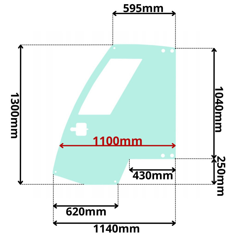 SZYBA DRZWI LEWA PRAWA NISSAN WÓZEK WIDOWY (K-0545)
