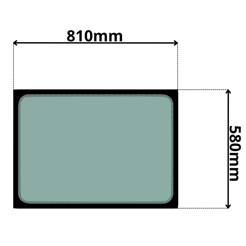 SZYBA TYLNA CAT (0021Z)-SITODRUK