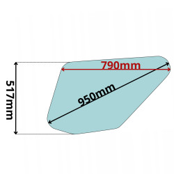SZYBA DRZWI DOLNA LINDE HENMAR (K-0505)