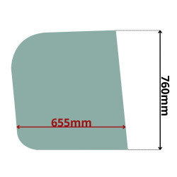 SZYBA PRAWA BOCZNA TYLNA MERLO ROTO (K-0271)