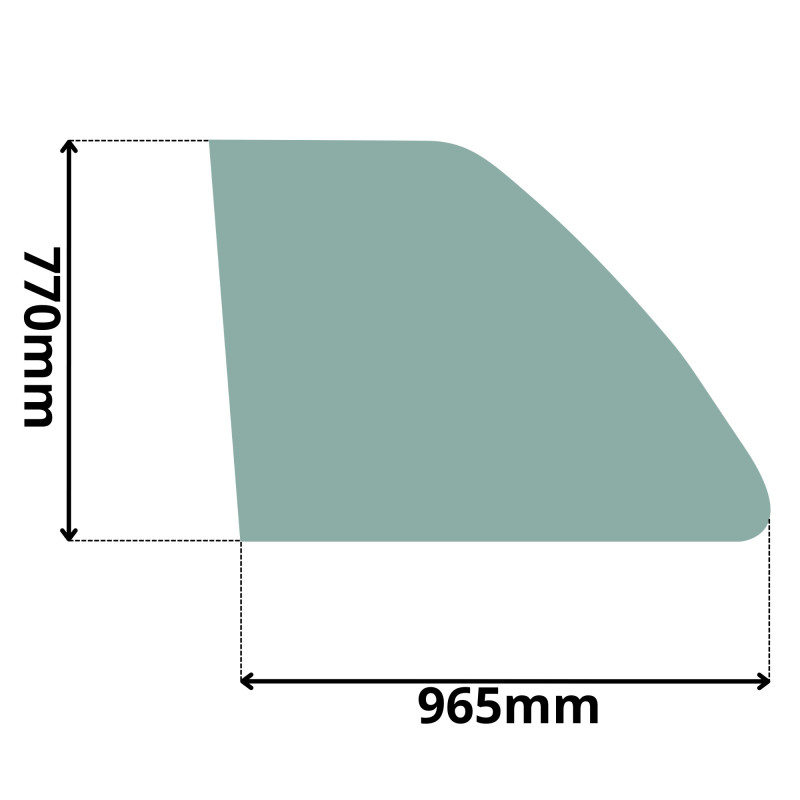 SZYBA PRAWA PRZEDNIA BOCZNA MERLO ROTO (G-0571)