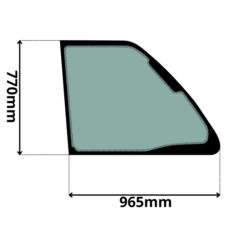 SZYBA PRAWA PRZEDNIA BOCZNA MERLO ROTO (G-0571)-SITODRUK