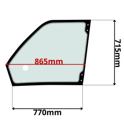 SZYBA LEWA DRZWI GÓRNA MERLO (G-0255)-SITODRUK