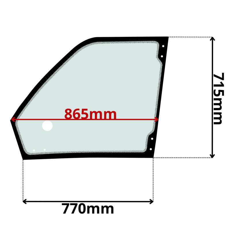 SZYBA LEWA DRZWI GÓRNA MERLO (G-0255)-SITODRUK