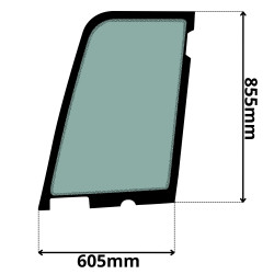 SZYBA DRZWI GÓRNA KUBOTA (G-0365)-SITODRUK