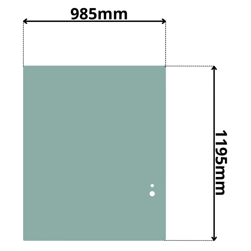 SZYBA TYLNA TEREX TLB (K-0575)