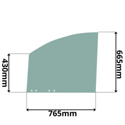 SZYBA DRZWI GÓRNA CAT CLAAS TARGO (G-0350)