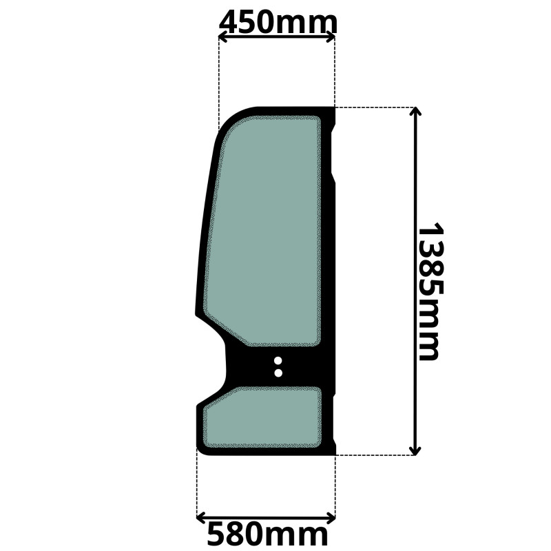 SZYBA LEWA DRZWI TAKEUCHI (G-0349)-SITODRUK